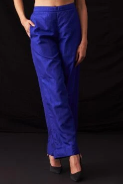 Amrich Resha Blue Straight Leg Trousers -Echo Clohting Shop 25923aml17 5