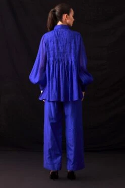 Amrich Resha Blue Straight Leg Trousers -Echo Clohting Shop 25923aml17 7