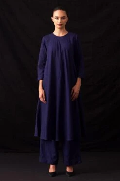 Amrich Blue Handwoven Checkered Trousers