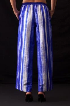 Amrich Becca Blue Handcrafted Shibori Patterned Pants -Echo Clohting Shop 25923aml81 5