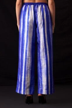 Amrich Becca Blue Handcrafted Shibori Patterned Pants -Echo Clohting Shop 25923aml81 6