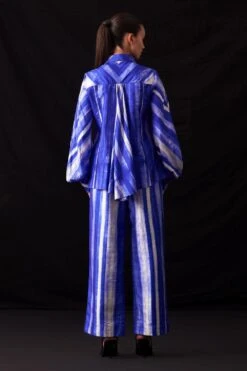 Amrich Becca Blue Handcrafted Shibori Patterned Pants -Echo Clohting Shop 25923aml81 7