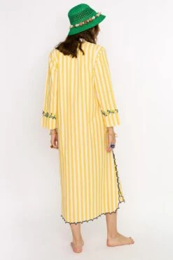 Rara Avis Yellow Hand Embellished Column Dress -Echo Clohting Shop 25ra8 4