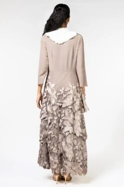 Aikeyah Nude Pink Embroidered Layered Dress -Echo Clohting Shop 2611aik6 4 1