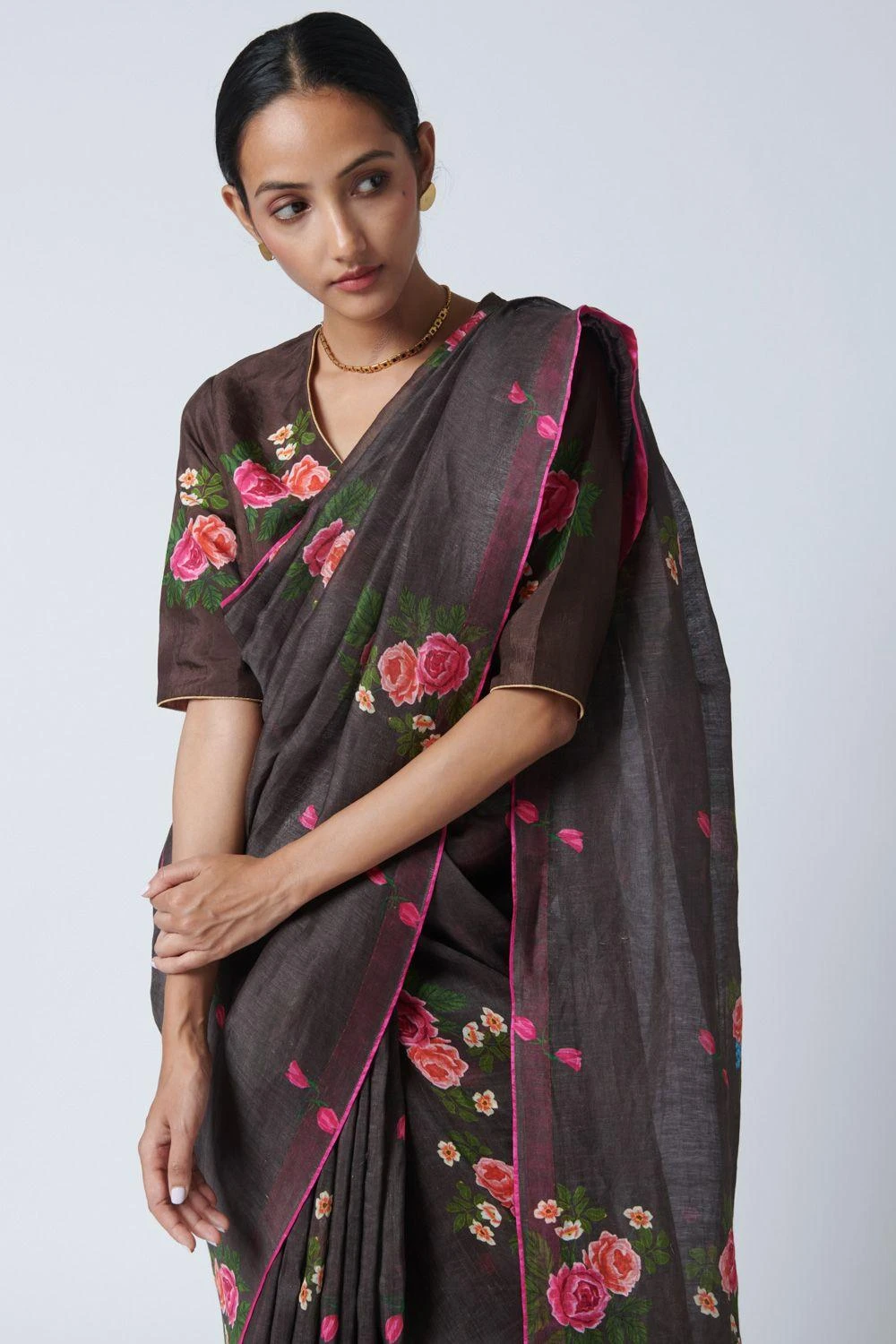 Nadiya Paar Rose Chintz Blouse 3 Nadiya Paar Rose Chintz Blouse - Image 3