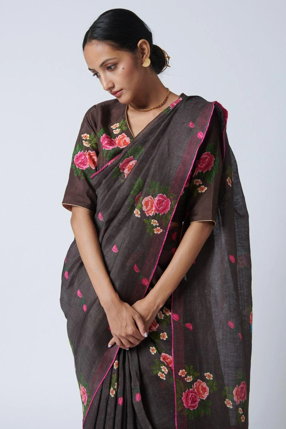 Nadiya Paar Rose Chintz Blouse 4 Nadiya Paar Rose Chintz Blouse - Image 4