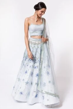 DUARA Powder Blue Embellished Lehenga Set -Echo Clohting Shop 2709du02 3
