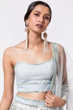 DUARA Powder Blue Embellished Lehenga Set -Echo Clohting Shop 2709du02 4