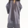 Three Violet V-neck Kaftan