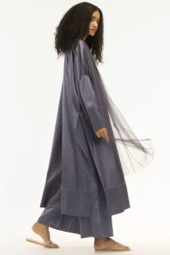 Three Violet V-neck Kaftan -Echo Clohting Shop 2710thr10 3