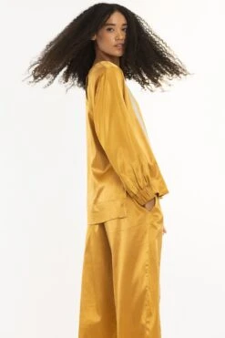 Three Mustard High Waisted Broad Bottoms -Echo Clohting Shop 2710thr4 3