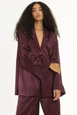 Three Wine High Waisted Broad Bottoms -Echo Clohting Shop 2710thr8 3