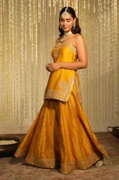 Sheetal Batra Aabroo Yellow Sequin Embellished Kurta Set -Echo Clohting Shop 2712s23b25 3