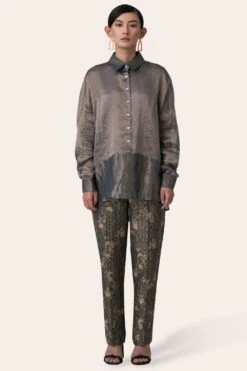 November Noon Jasmine Midnight Blue Shirt