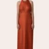 November Noon Canopy Topaz Halter Neck Dress