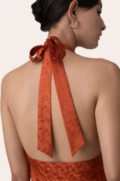 November Noon Canopy Topaz Halter Neck Dress -Echo Clohting Shop 271nn30 4