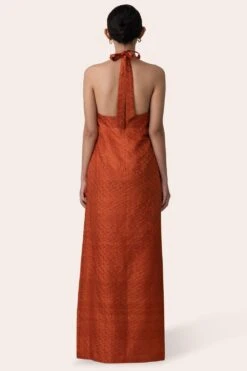 November Noon Canopy Topaz Halter Neck Dress -Echo Clohting Shop 271nn30 5