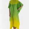 Medium Greem Ombre Shibori Kaftan