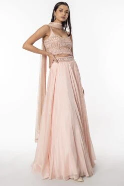 Ritika Mirchandani Pink Embellished Lehenga Set -Echo Clohting Shop 279rk2 3