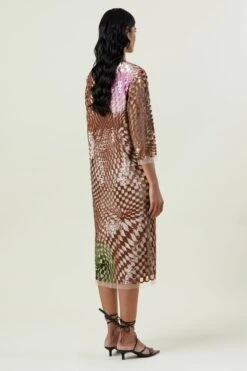 Kanika Goyal Label Multicoloured Hand-embellished Midi Dress -Echo Clohting Shop 281123kgl7 4