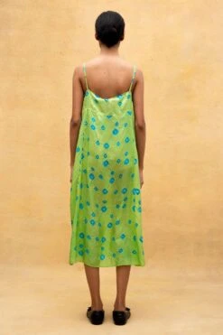 Injiri Green Printed Strappy Dress -Echo Clohting Shop 2812inj14 5