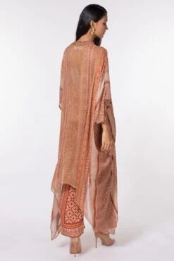 Nikita Mhaisalkar Dark Beige Sequin Kaftan Kurta Set -Echo Clohting Shop 284nm9 5