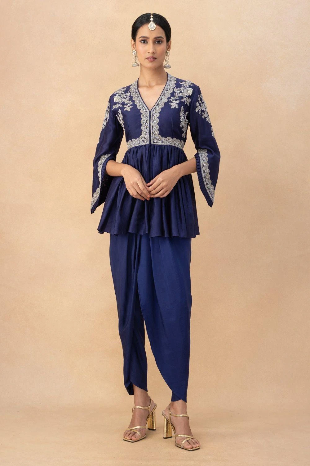 Jayanti Reddy Purple Dhoti Pants 1 Jayanti Reddy Purple Dhoti Pants