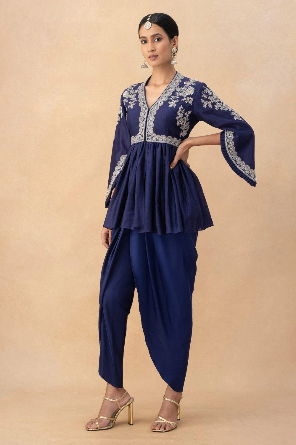 Jayanti Reddy Purple Dhoti Pants 3 Jayanti Reddy Purple Dhoti Pants - Image 3