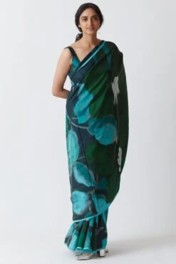 YAM Jade Green Linen Blouse