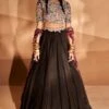 Bhumika Sharma Black Ambi Jaal Lehenga Set