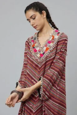 SVA Bohemian Printed V-neck Kaftan -Echo Clohting Shop 29523sva11 4