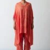 ONE NOT TWO Coral Floral Embellished Kaftan Set