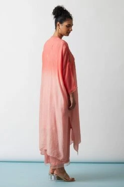 ONE NOT TWO Coral Ombre Floral Embellished Kaftan Set -Echo Clohting Shop 29623ont23 5