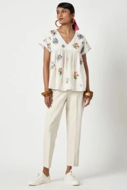 Payal Pratap Crathes Embroidered Top -Echo Clohting Shop 29623ppg3 3