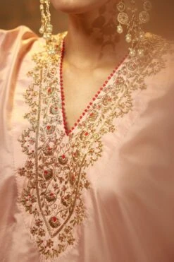BRIH Blush Hand Embroidered Kaftan Set -Echo Clohting Shop 29723bh8 6