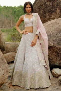 Mishru Champagne Pink Thea Lehenga Set