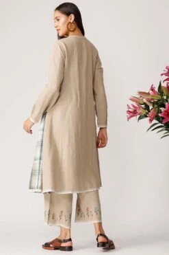 Payal Pratap Beige Embroidered Pants -Echo Clohting Shop 2ss 19 w 4