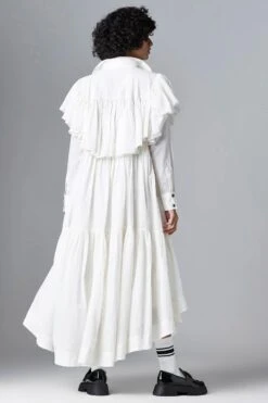 Chola White Long Tiered Dress -Echo Clohting Shop 3001ca06 3