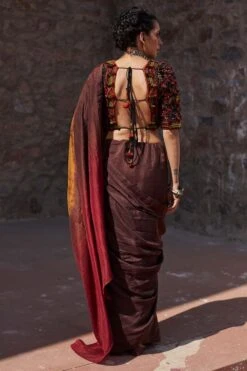 Medha Hand Embroidered Backless Blouse -Echo Clohting Shop 303288 3