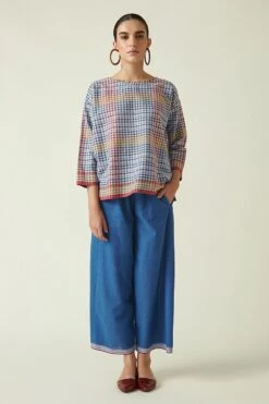 Payal Pratap Blue Straight Pants