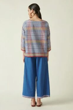 Payal Pratap Blue Straight Pants -Echo Clohting Shop 306pp36 4