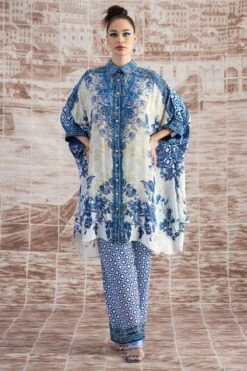 Rajdeep Ranawat Blue Permaz Printed Pants -Echo Clohting Shop 3103rr20 3