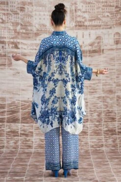 Rajdeep Ranawat Blue Permaz Printed Pants -Echo Clohting Shop 3103rr20 7