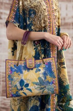 Rajdeep Ranawat Mustard Majida V-neck Floral Kaftan -Echo Clohting Shop 3103rr31 4