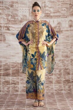 Rajdeep Ranawat Yellow Permaz Floral Printed Pants