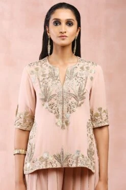 Payal Singhal Rose Pink Bagh Embellished Kurta Set -Echo Clohting Shop 31523ps2 4