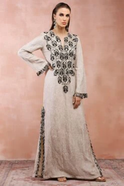Payal Singhal Dull Gold Embroidered Kaftan -Echo Clohting Shop 31523ps25 2
