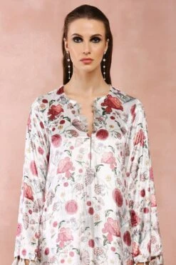 PS Pret By Payal Singhal White Gulbagh Printed Kaftan -Echo Clohting Shop 31523ps64 7