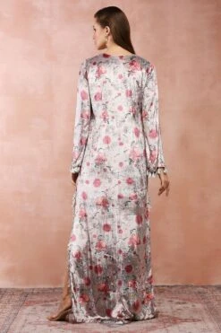 PS Pret By Payal Singhal White Gulbagh Printed Kaftan -Echo Clohting Shop 31523ps64 8