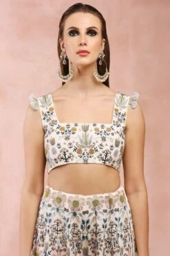 Payal Singhal Off White Embellished Choli & Sharara Set -Echo Clohting Shop 31523ps81 6